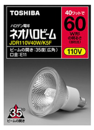东芝 TOSHIBA JDR110V40W  卤素灯泡