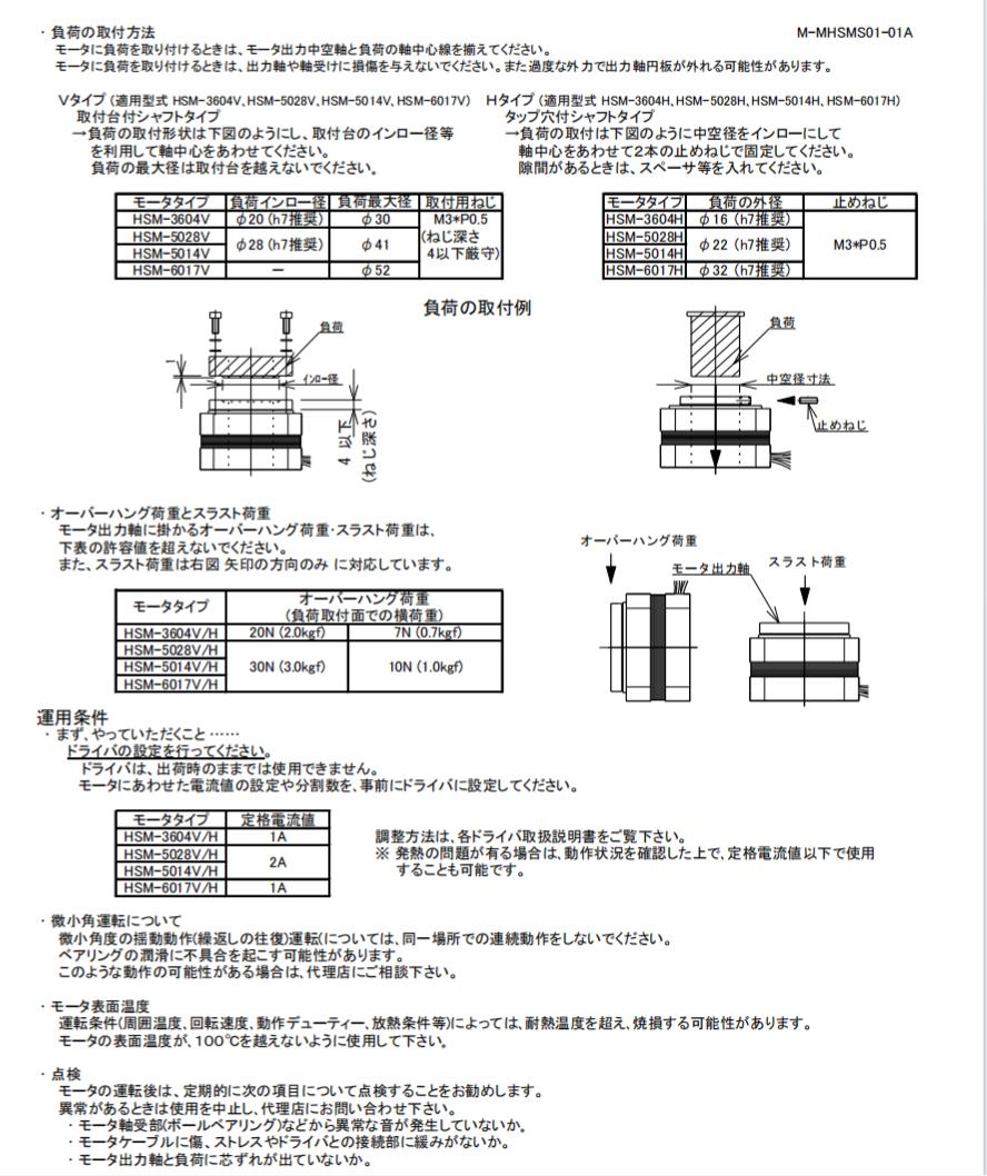 HSM-5028V/H  中控马达 步进电机  HSM-6017V/H  日本A...